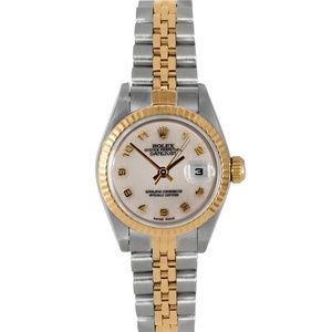 Rolex Ladies 26mm Datejust 6917 Arabic numeral Fluted Jubilee